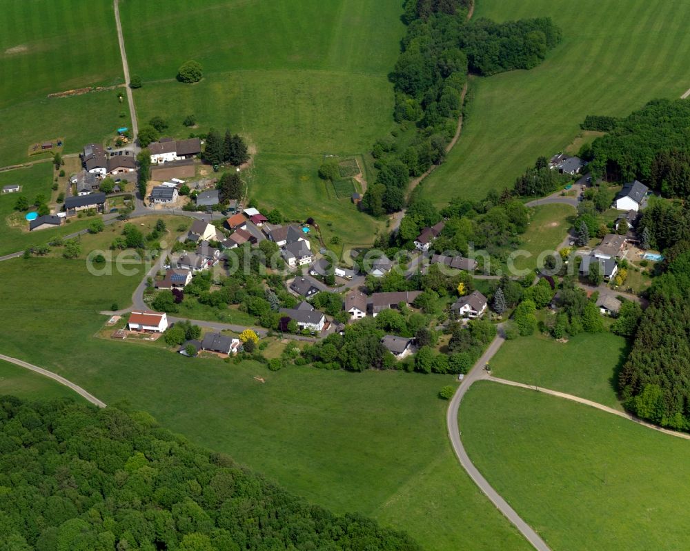 Aerial photograph Niederirsen - View of Ueckertseifen in Niederirsen in the state of Rhineland-Palatinate