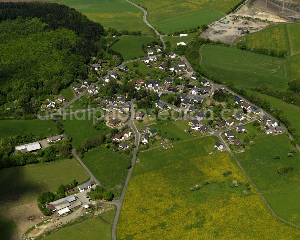 Kempenich Engeln from above - View of Engeln in Kempenich in Rhineland-Palatinate