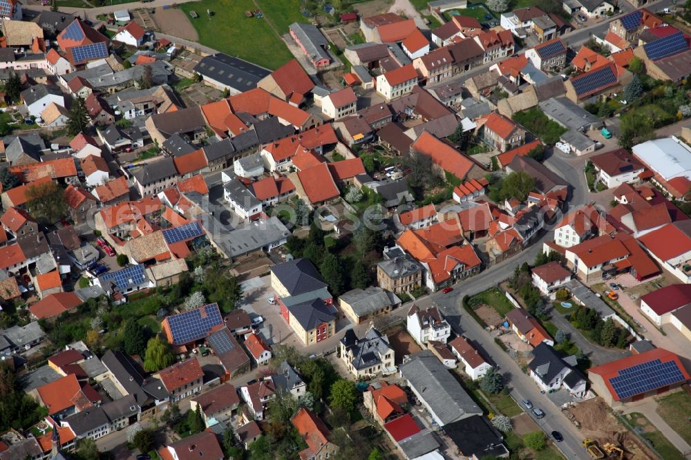 Aerial image Flonheim - Village view from Flonheim is a municipality in the district Alzey-Worms in Rhineland-Palatinate