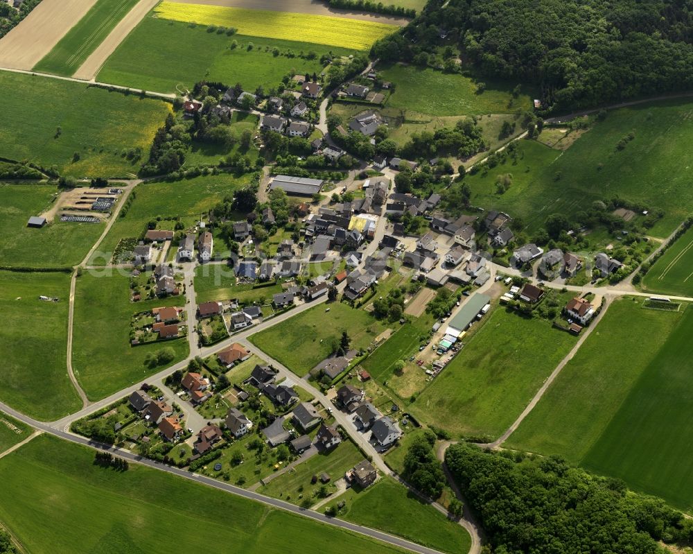 Aerial image Niederdürenbach - View of Galenberg in Rhineland-Palatinate