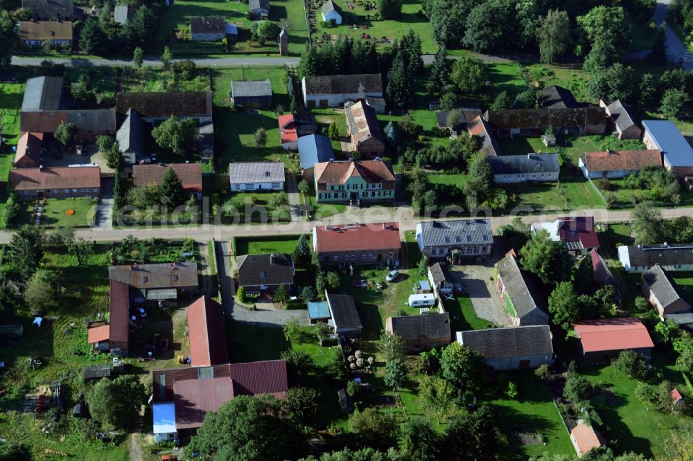 Aerial photograph Triglitz - View of a village of the municipality Triglitz in Brandenburg