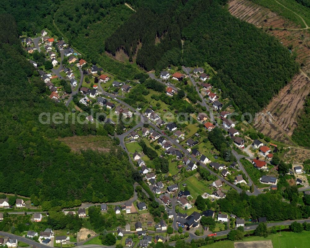 Aerial photograph Grünebach - View of the village Gruenebach in Rhineland-Palatinate