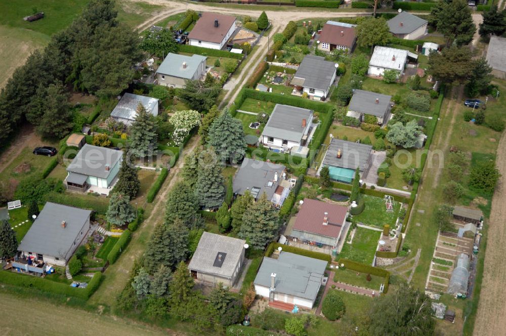 Aerial photograph Grütz - Villagescape of Gruetz at the Havel river in Brandenburg