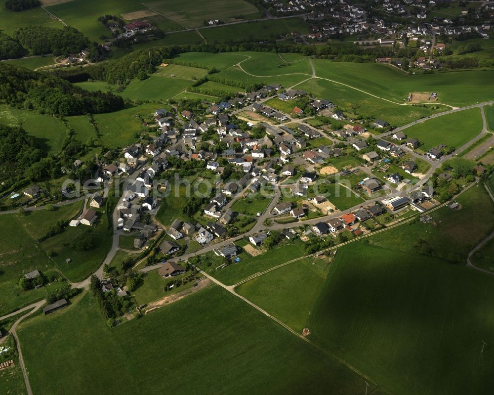 Hain from the bird's eye view: View of Hain in Rhineland-Palatinate