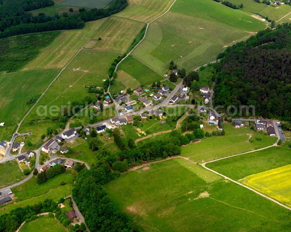 Hemmelzen from above - View of Hemmelzen in Rhineland-Palatinate. Hemmelzen is an official tourist resort