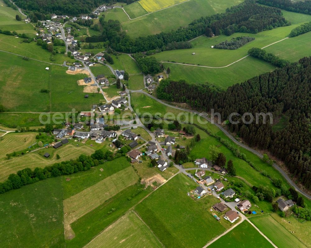 Hemmelzen from the bird's eye view: View of Hemmelzen in Rhineland-Palatinate. Hemmelzen is an official tourist resort