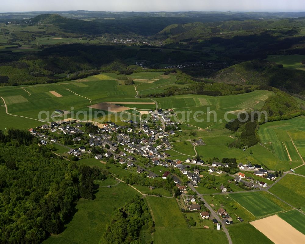 Hoffeld from the bird's eye view: Village view from Hoffeld in Rhineland-Palatinate