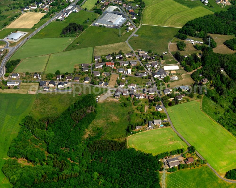 Roth from the bird's eye view: View of Hohensayn in Roth in the state of Rhineland-Palatinate