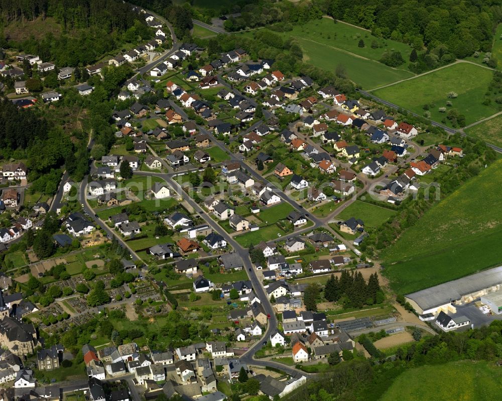 Aerial photograph Kempenich - View of Kempenich in Rhineland-Palatinate