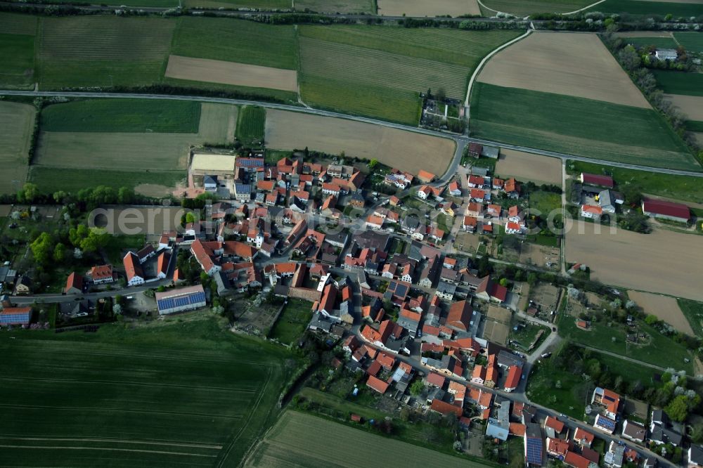 Aerial photograph Kettenheim - Village view from Kettenheim is a municipality in the district Alzey-Worms in Rhineland-Palatinate