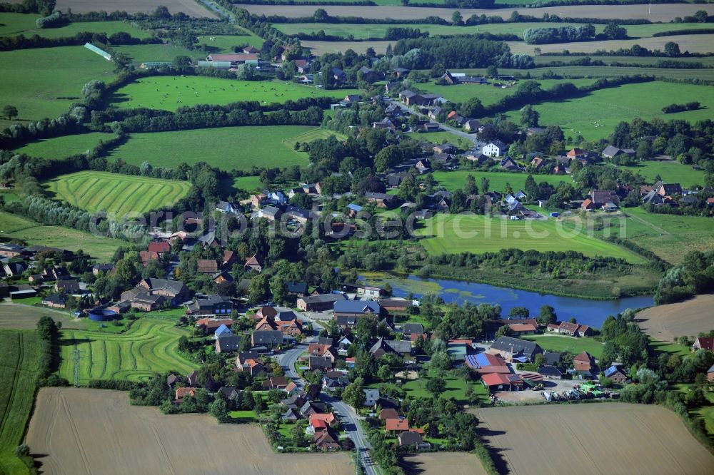 Aerial image Labenz - Village view from Labenz in Schleswig-Holstein