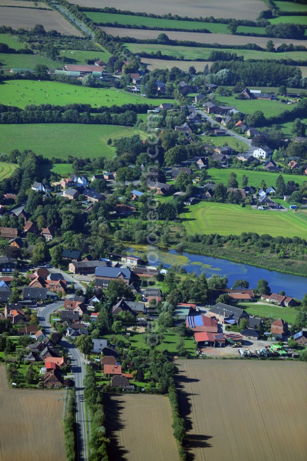 Labenz from above - Village view from Labenz in Schleswig-Holstein