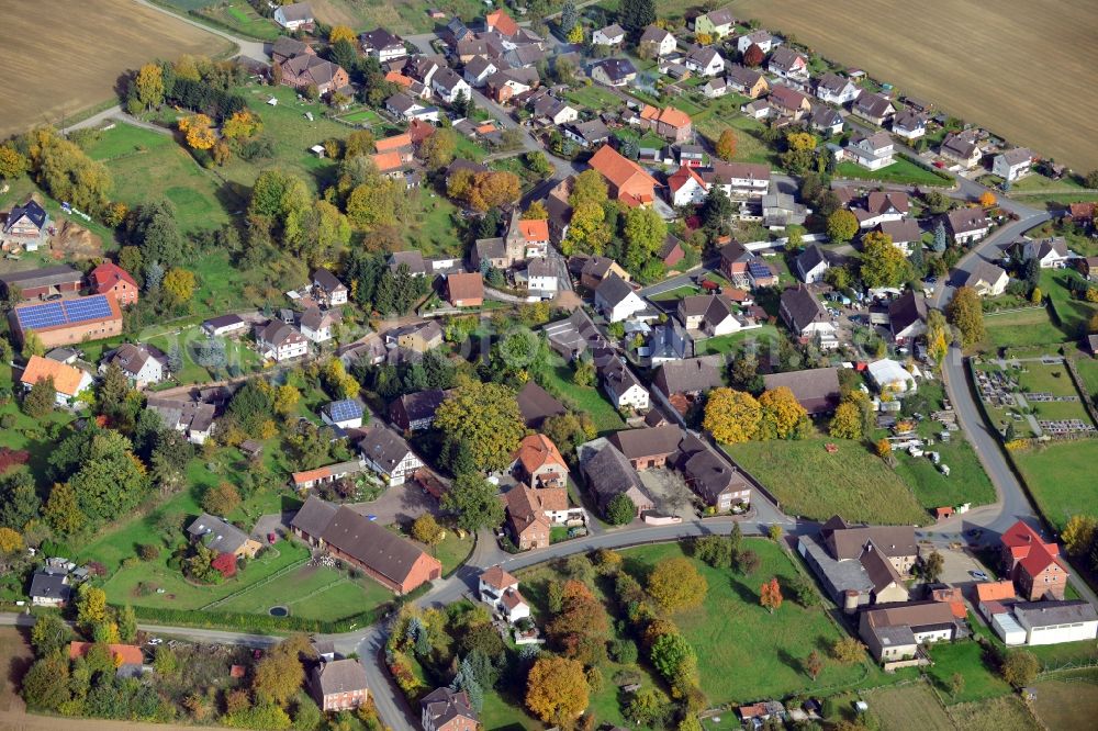 Aerial photograph Lüerdissen - View of the village Lüerdissen in the state Lower Saxony