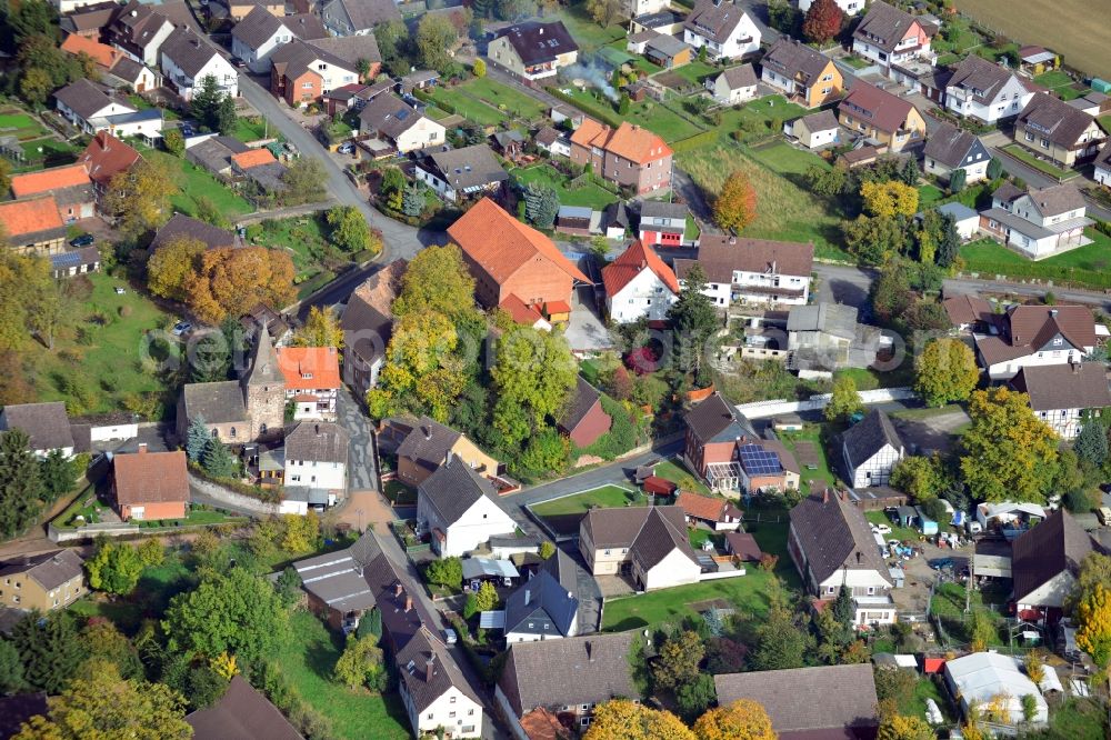 Lüerdissen from above - View of the village Lüerdissen in the state Lower Saxony