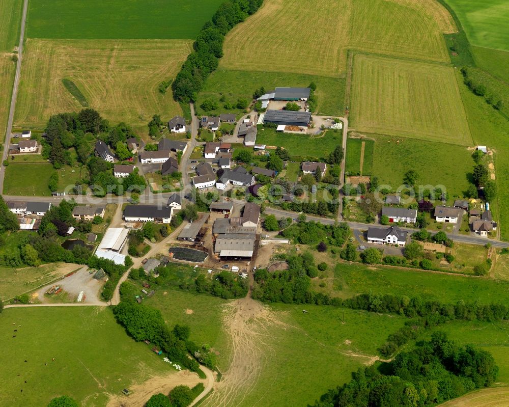 Oberirsen from the bird's eye view: View of Marenbach in Oberrisen in Rhineland-Palatinate