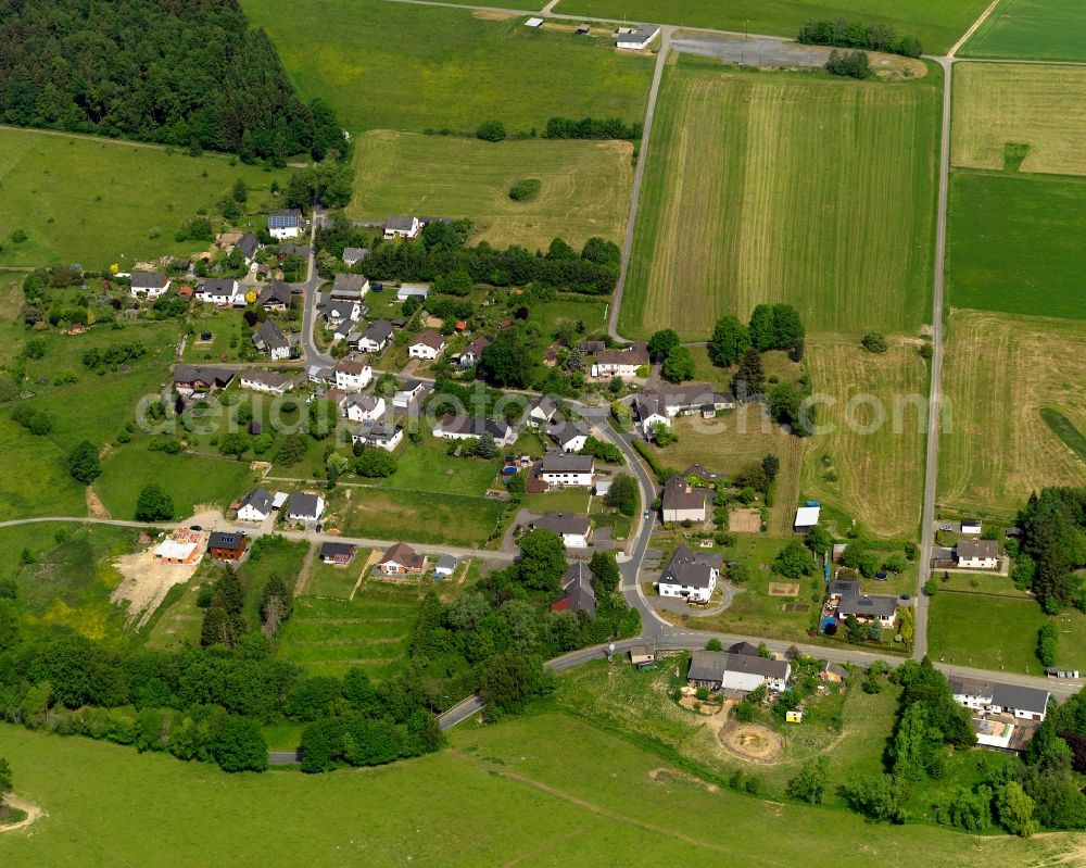 Aerial image Oberirsen - View of Marenbach in Oberrisen in Rhineland-Palatinate