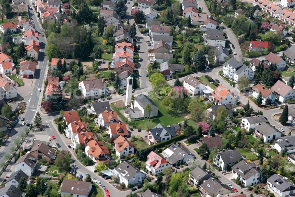 Ober-Olm from the bird's eye view: View of the village Ober-Olm in Rhineland-Palatinate. Ober-Olm belongs to the district Nieder-Olm