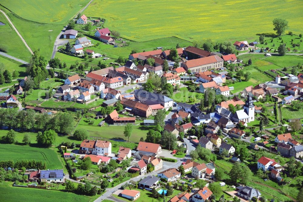 Aerial photograph Frießnitz - Village view of the town in Thuringia Frießnitz