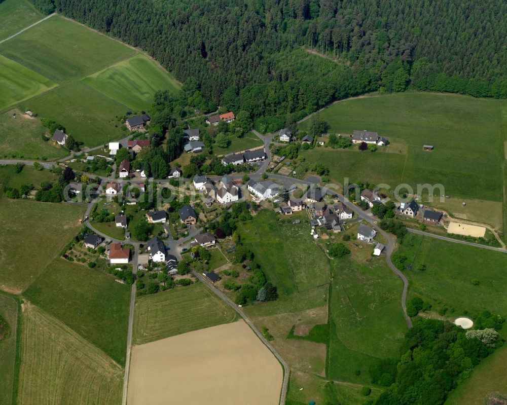 Aerial image Racksen - View of Racksen in the state of Rhineland-Palatinate