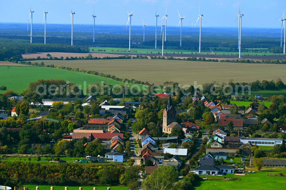 Aerial photograph Schönfeld - Village view in Schoenfeld in the state Brandenburg, Germany