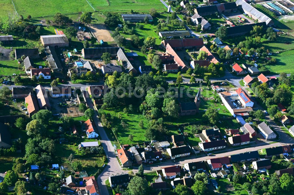 Schulzendorf from the bird's eye view: Village view of Schulzendorf in the state Brandenburg, Germany