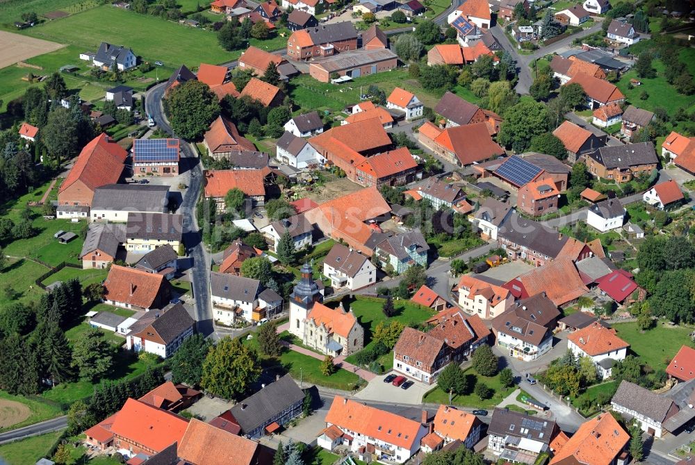 Sebexen from the bird's eye view: View of the village Sebexen in the state Lower Saxony