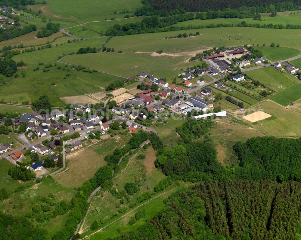 Birkenbeul from above - View of Weissenbruechen in Birkenbeul in the state of Rhineland-Palatinate