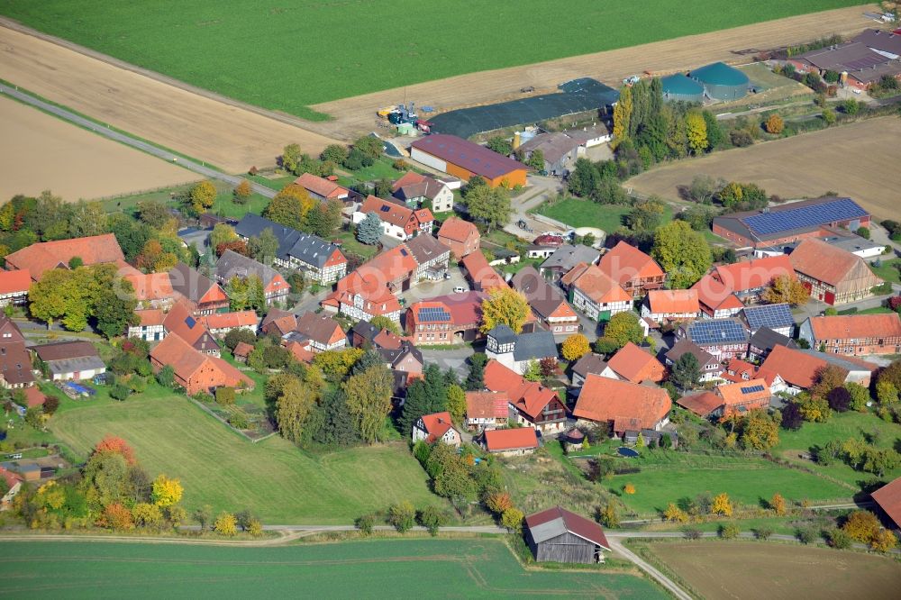 Aerial photograph Wolperode - View of the village Wolperode in the state Lower Saxony