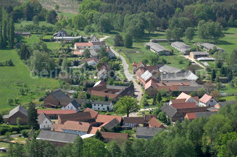 Aerial photograph Hansestadt Gardelegen OT Ziepel - The village Ziepel in Saxony-Anhalt