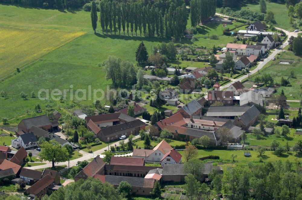 Hansestadt Gardelegen OT Ziepel from the bird's eye view: The village Ziepel in Saxony-Anhalt