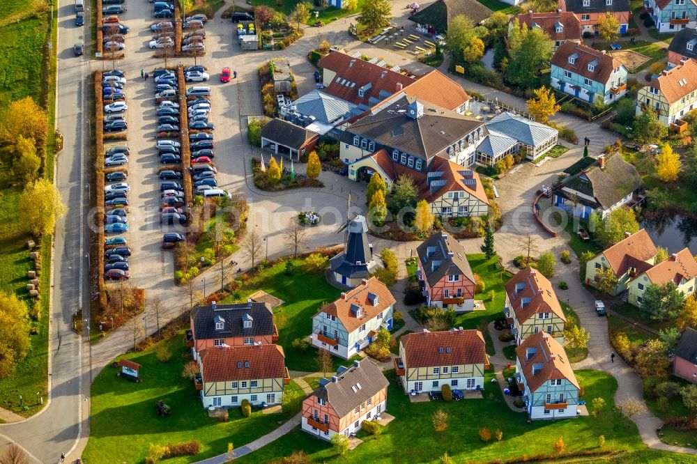 Aerial photograph Göhren-Lebbin - View of the Dorfhotel Fleesensee in Goehren-Lebbin in the state Mecklenburg-West Pomerania