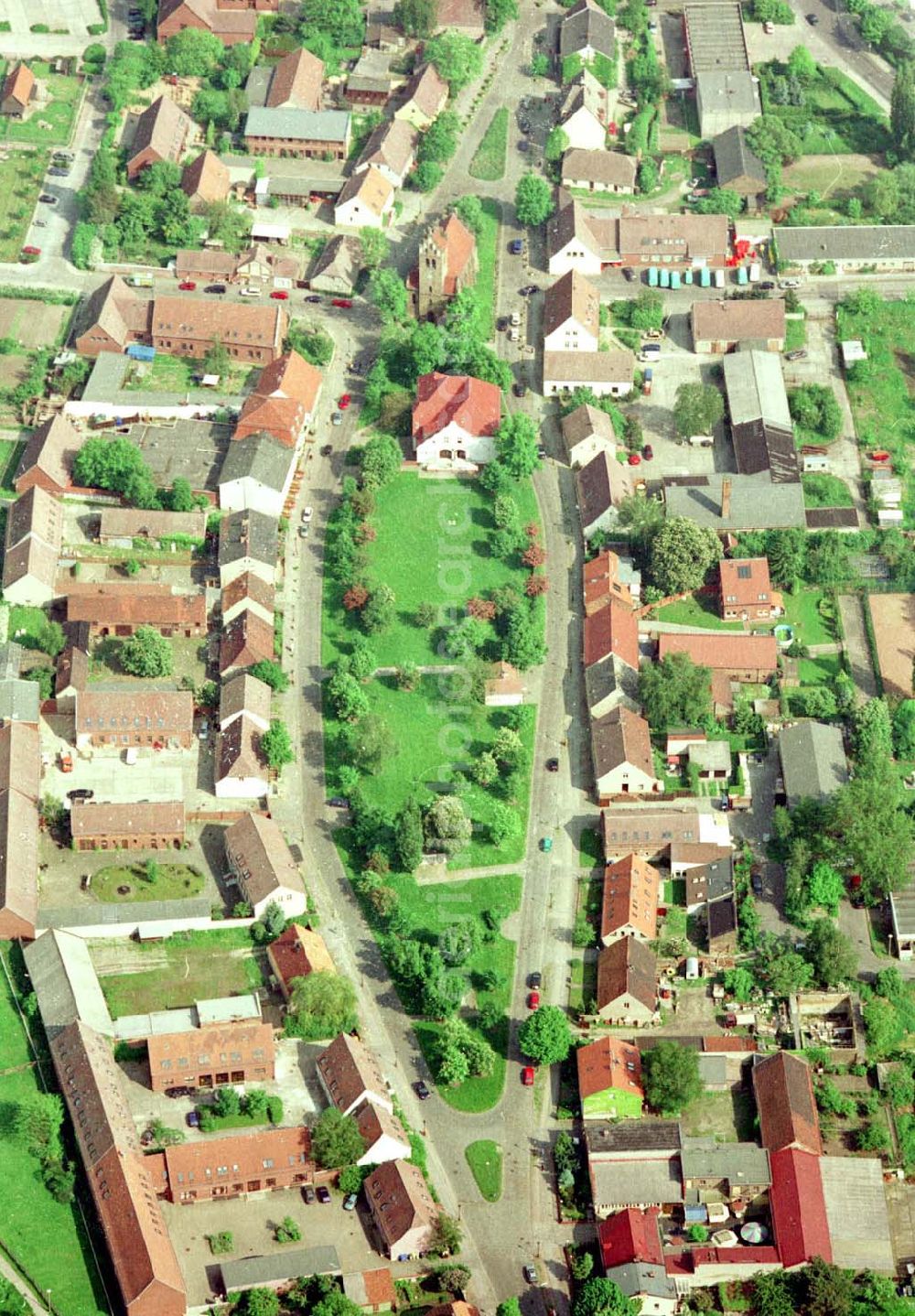 Berlin - Marzahn from the bird's eye view: Dorfkern von Alt - Marzahn in Berlin - Marzahn.