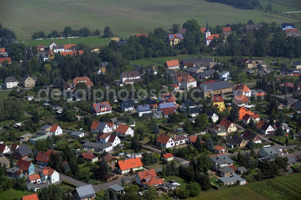 Aerial image Altenhain - Village core in Altenhain in the state Saxony