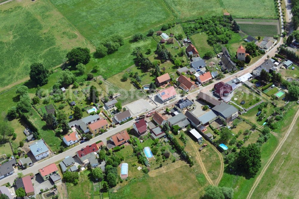 Altes Dorf, Lostau from above - Village core in Altes Dorf, Lostau in the state Saxony-Anhalt