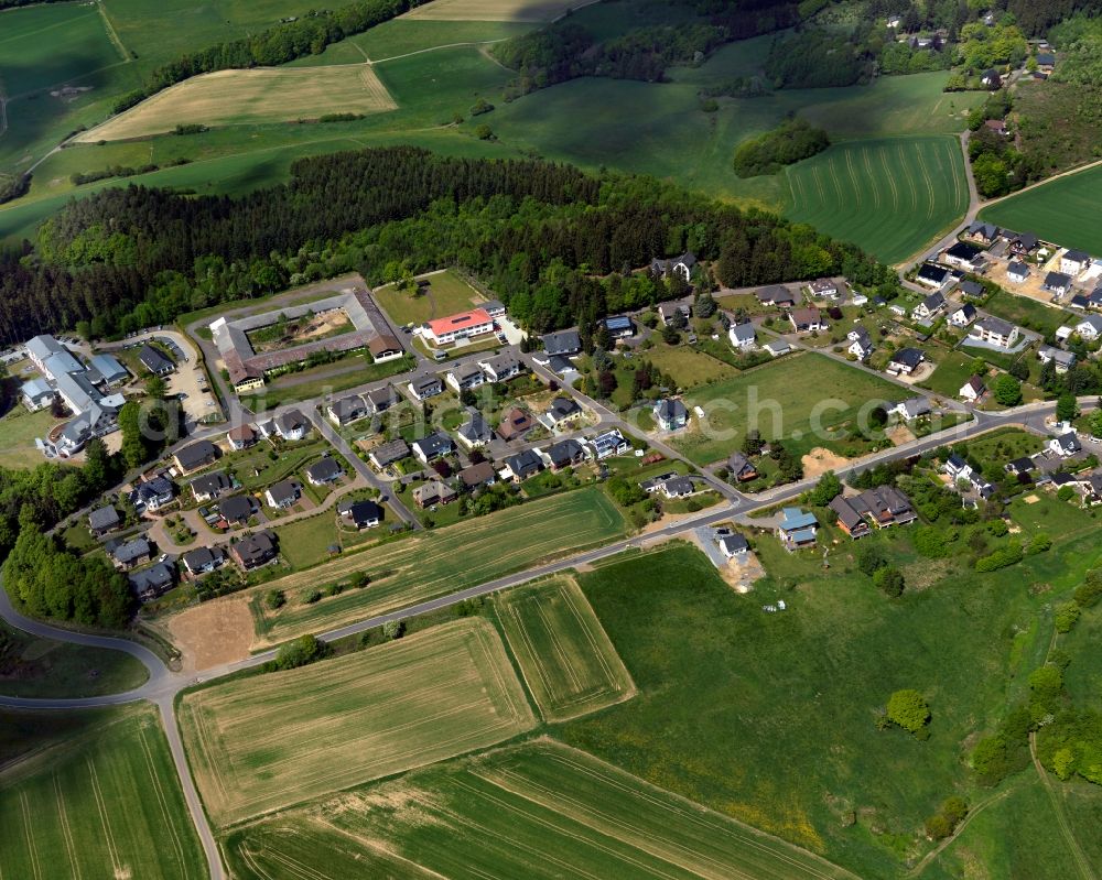 Aerial image Baar, Wanderath - Village core of in Baar, Wan derath in the state Rhineland-Palatinate