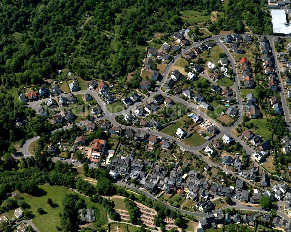 Aerial image Bad Salzig, Boppard - Village core in Bad Salzig, Boppard in the state Rhineland-Palatinate