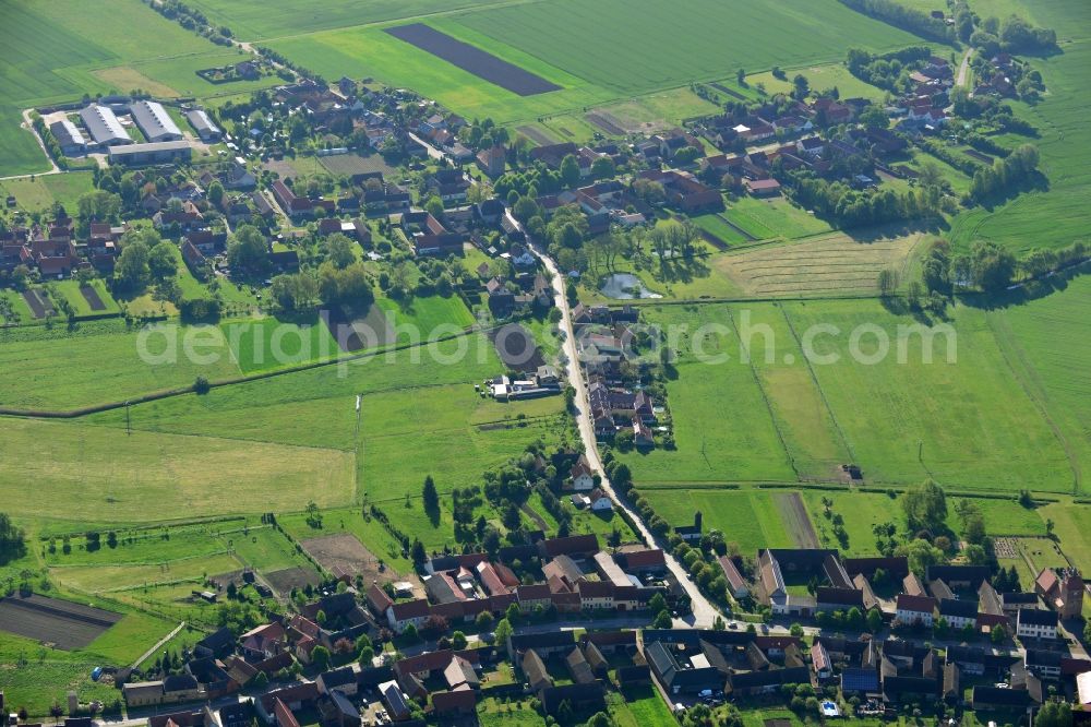 Bardenitz, Treuenbrietzen from the bird's eye view: Village core in Bardenitz, Treuenbrietzen in the state Brandenburg