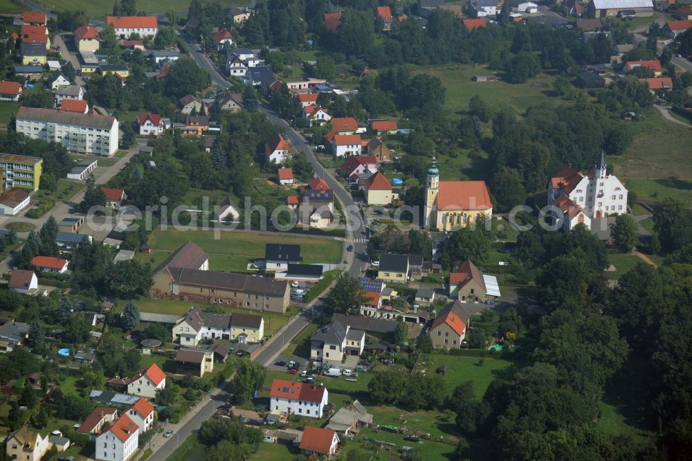 Belgershain from above - Village core in Belgershain in the state Saxony