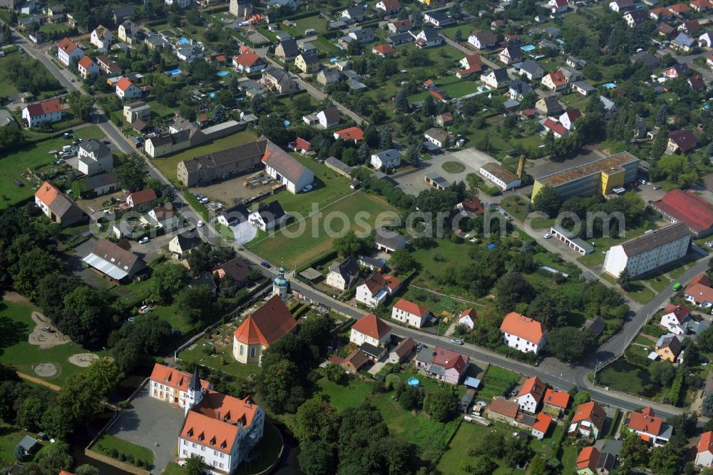 Aerial image Belgershain - Village core in Belgershain in the state Saxony