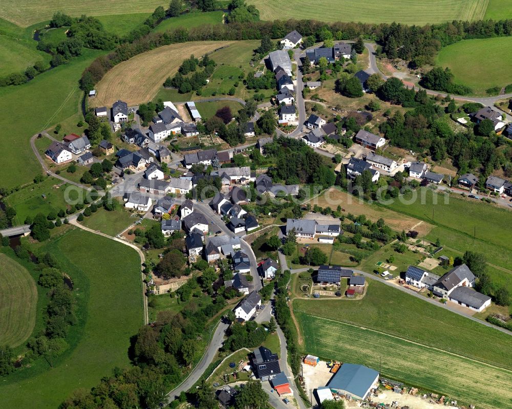 Belgweiler from the bird's eye view: Village core in Belgweiler in the state Rhineland-Palatinate