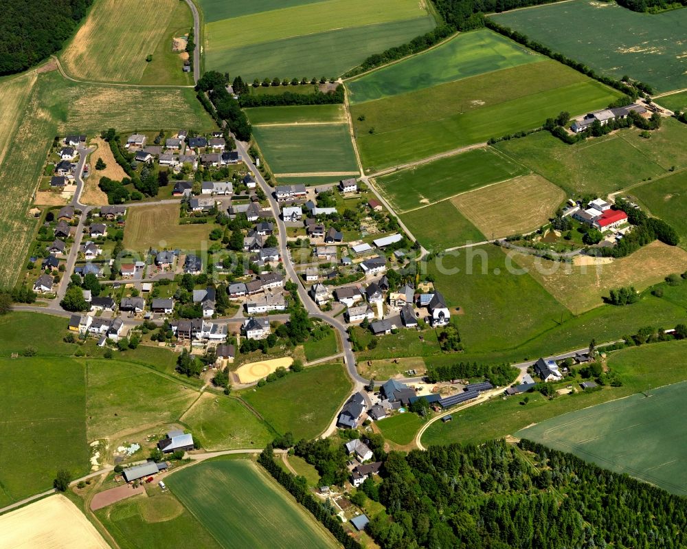 Aerial image Benzweiler - Village core in Benzweiler in the state Rhineland-Palatinate