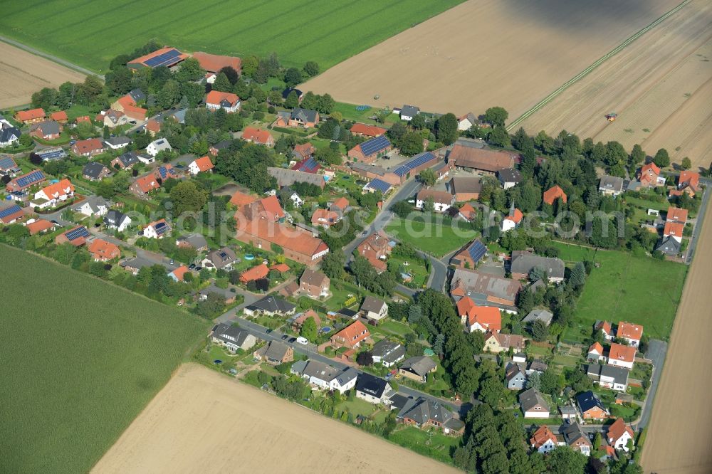 Aerial image Berkum - Village core in Berkum in the state Lower Saxony