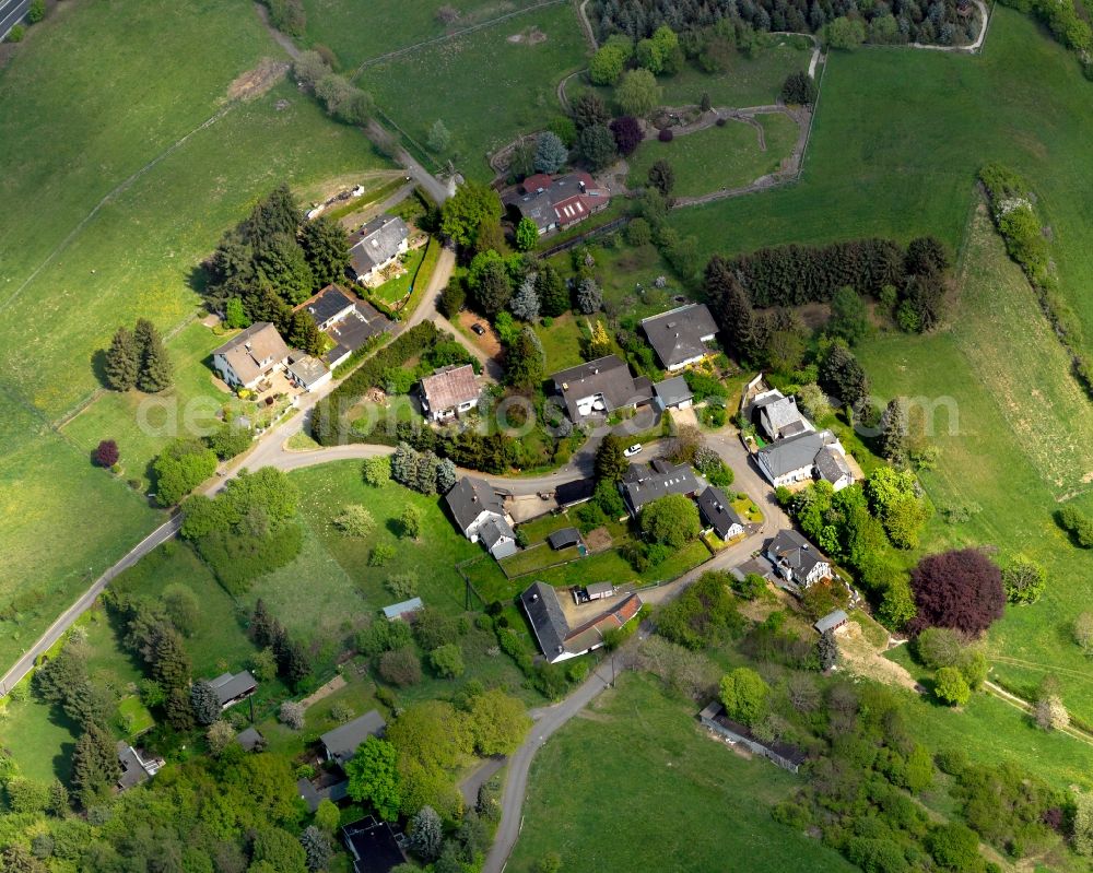 Aerial image Bermel, Fensterseifen - Village core of in Bermel, Fensterseifen in the state Rhineland-Palatinate