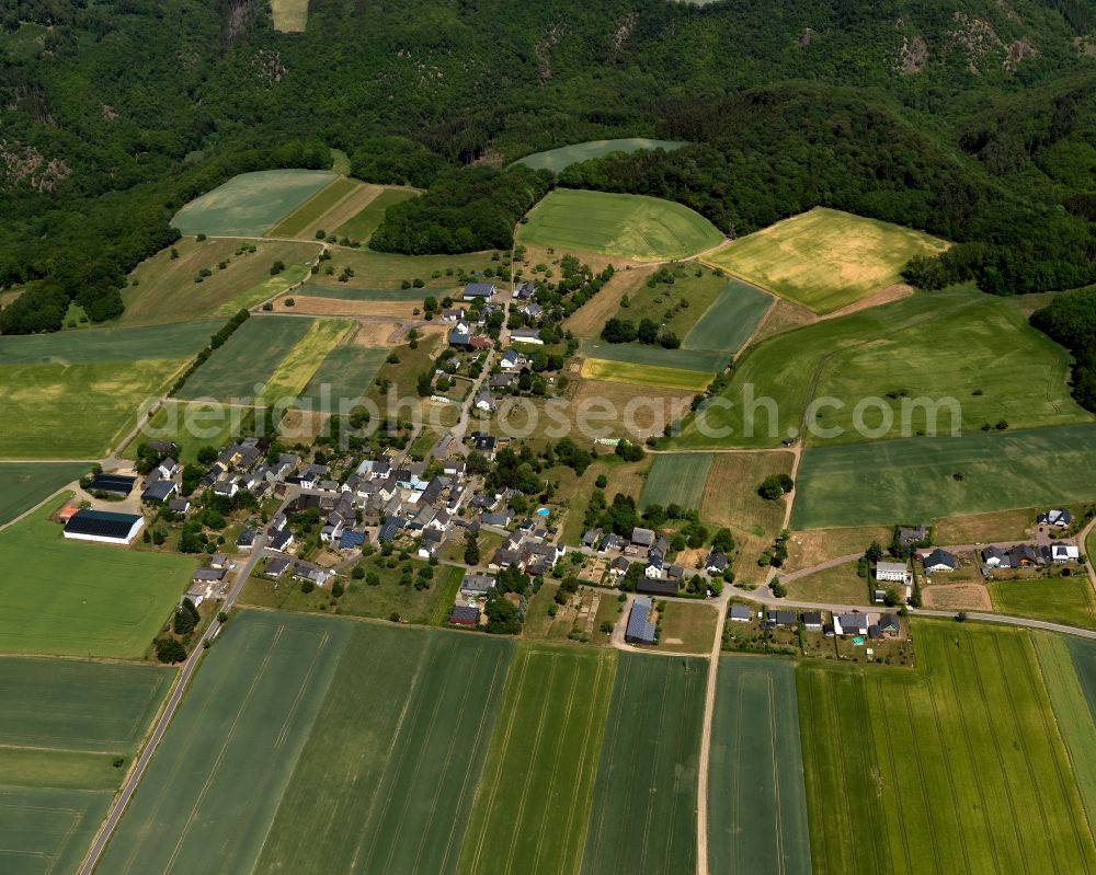 Brieden from above - Village core of in Brieden in the state Rhineland-Palatinate