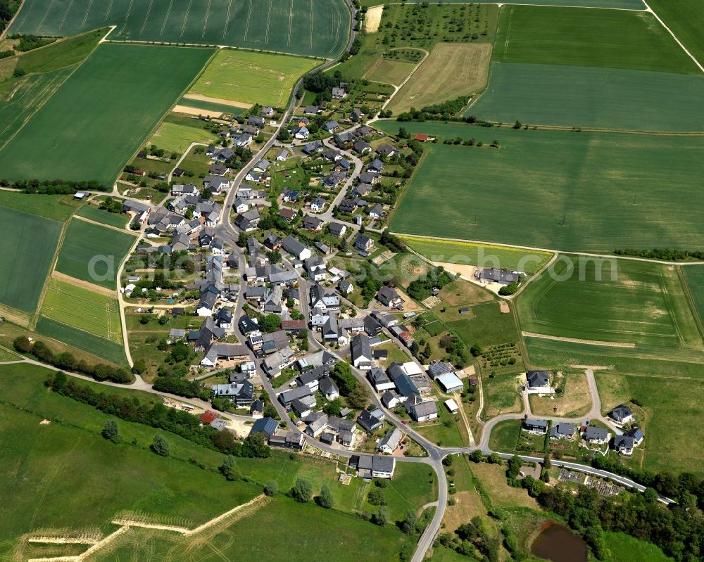 Aerial photograph Bubach - Village core in Bubach in the state Rhineland-Palatinate