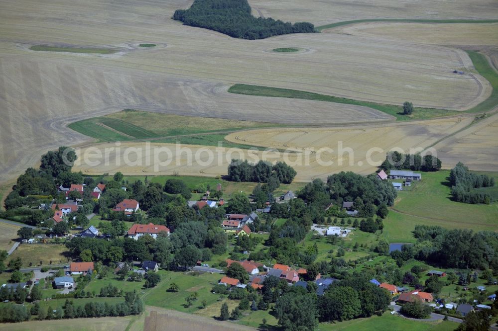 Aerial image Carolinenhof - Village core in Carolinenhof in the state Mecklenburg - Western Pomerania