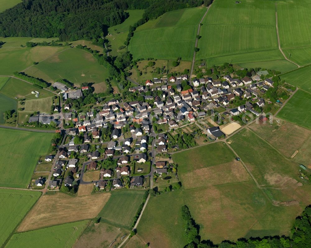 Aerial image Dörnberg - Village core in Doernberg in the state Rhineland-Palatinate