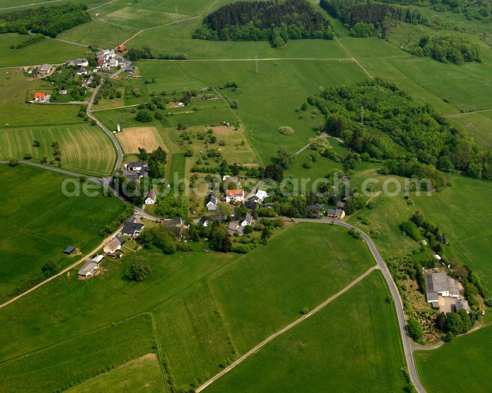 Aerial photograph Ehringhausen, Meudt - Village core in Ehringhausen, Meudt in the state Rhineland-Palatinate