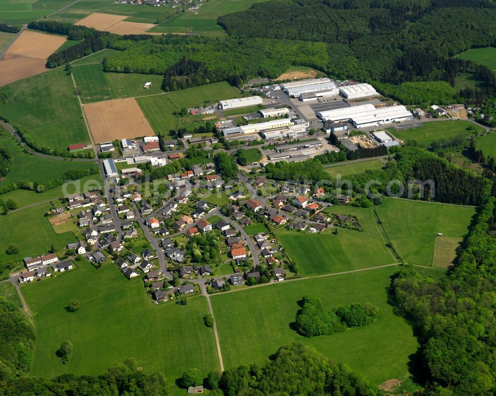 Aerial image Eichenstruth, Bad Marienberg (Westerwald) - Village core in Eichenstruth, Bad Marienberg (Westerwald) in the state Rhineland-Palatinate