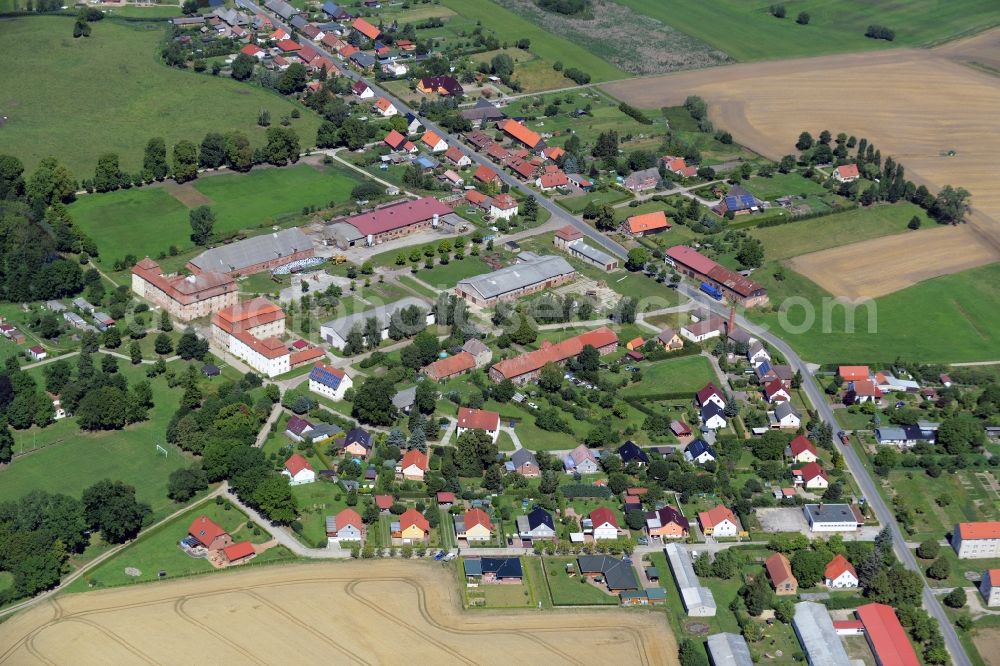 Aerial image Faulenrost - Village core in Faulenrost in the state Mecklenburg - Western Pomerania